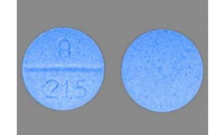 What Does The Blue Round A 215 Pill Contain