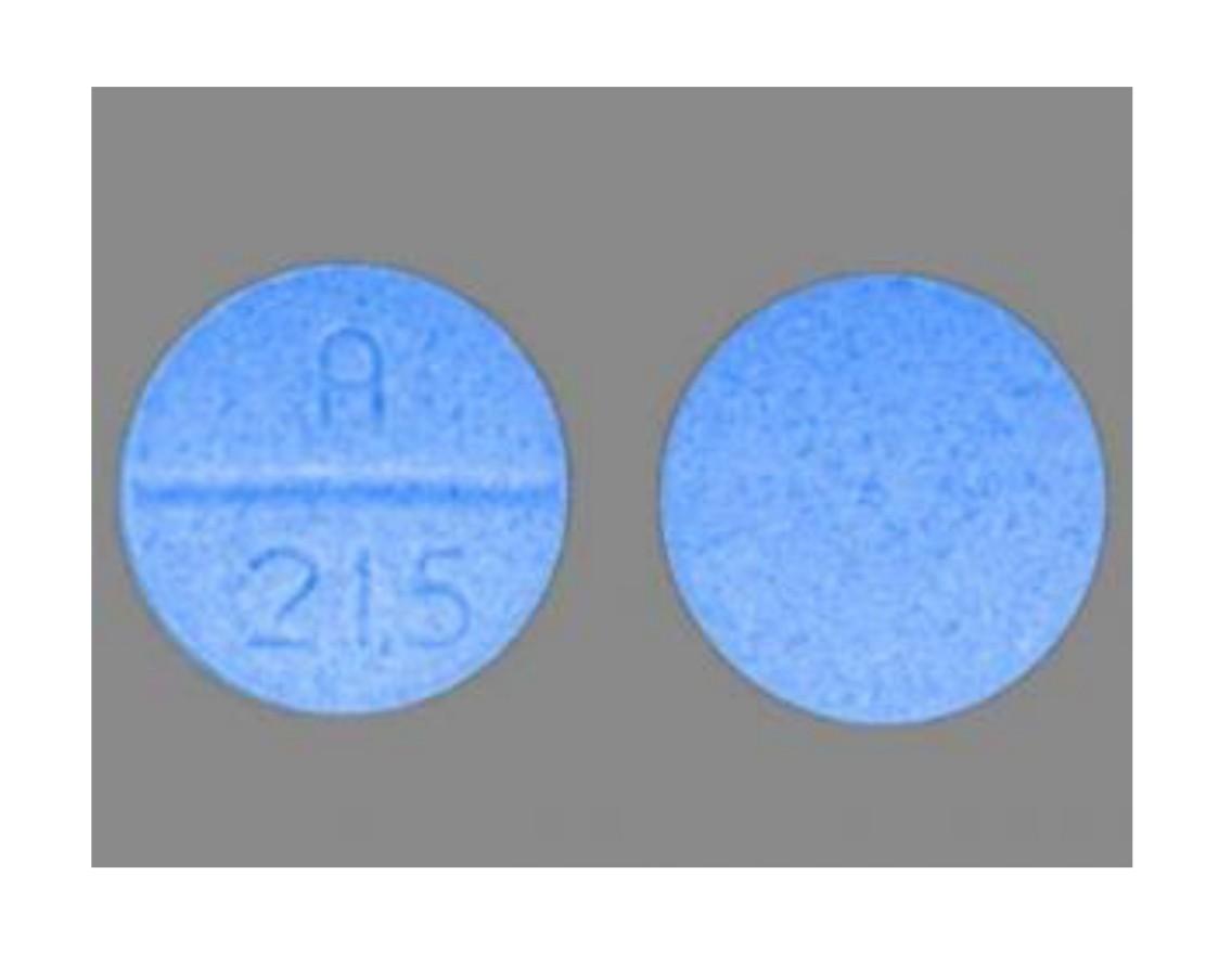 What Does The Blue Round A 215 Pill Contain