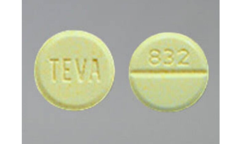 What Does The TEVA 832 Yellow Pill Contain