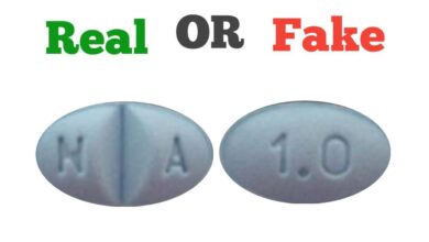 Fake blue N A 1.0 Pill