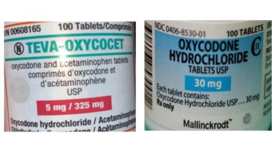 Are Oxycocet the same as Oxycodone