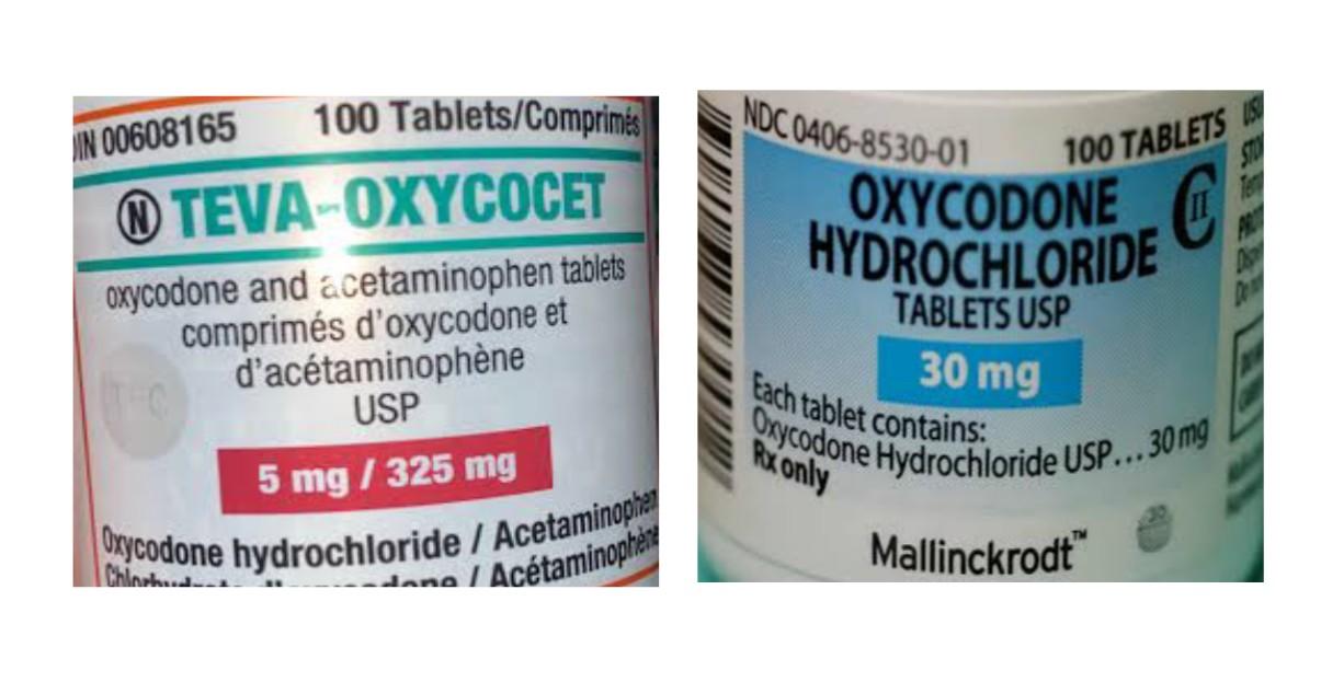 Are Oxycocet the same as Oxycodone