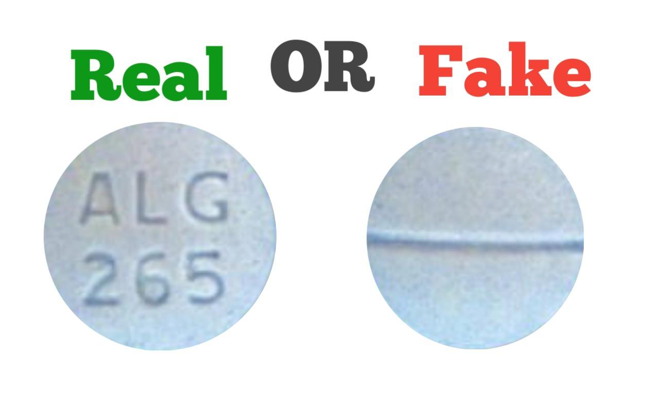 Fake ALG 265 blue Pill