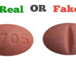 Fake Orange B705 Xanax Pill