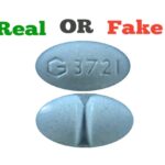 Fake Blue G 3721 Xanax Pill