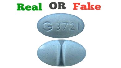 Fake Blue G 3721 Xanax Pill