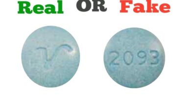 Fake Blue V 2093 Xanax Pill