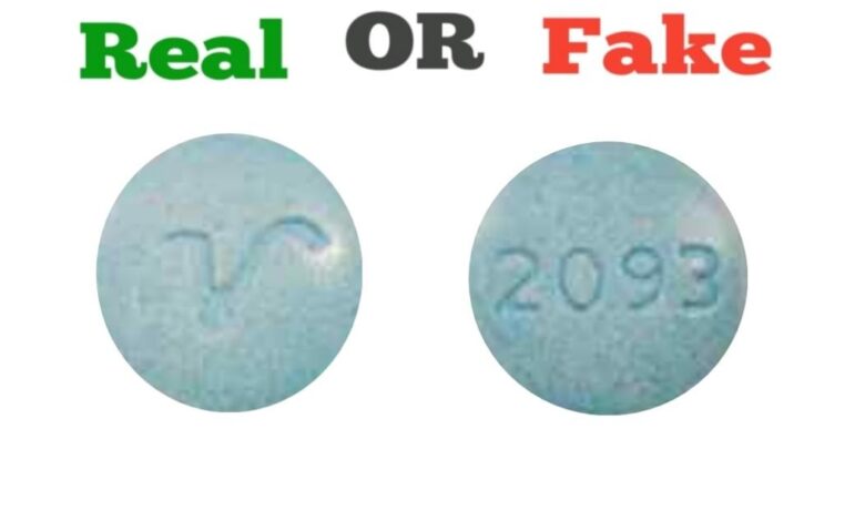 Fake Blue V 2093 Xanax Pill