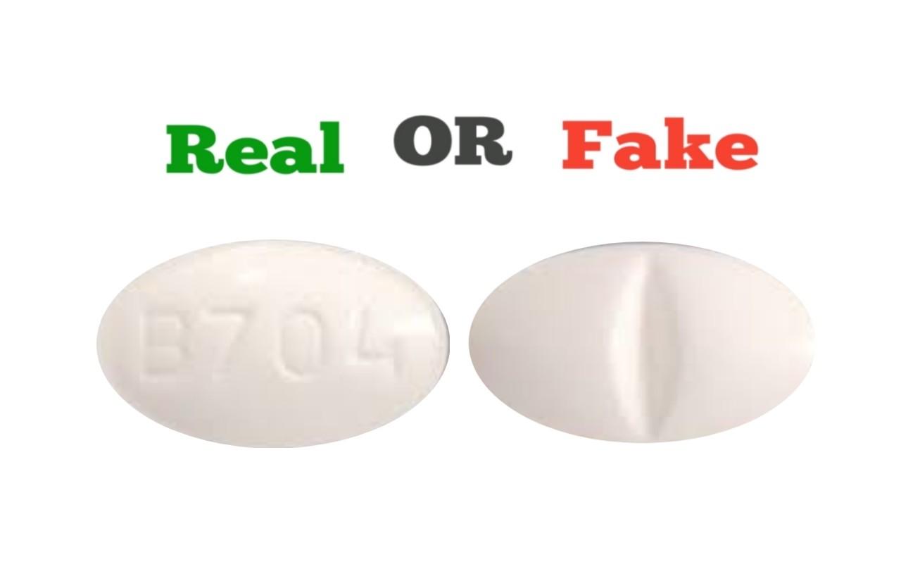 Fake White B704 Xanax Pill