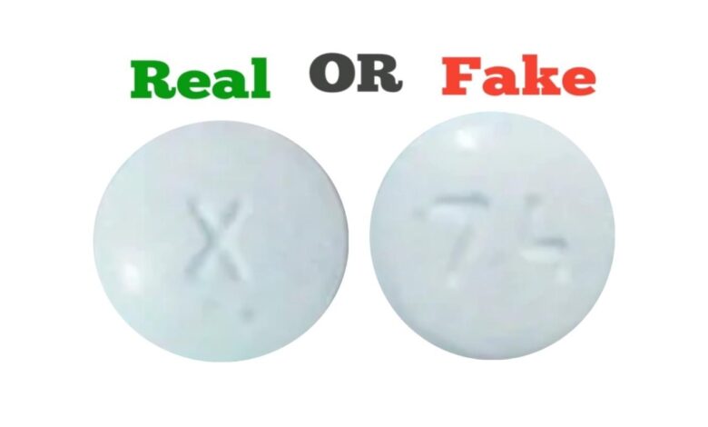 Fake X 74 Xanax Pill