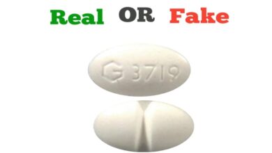 Fake White G 3719 Xanax Pill