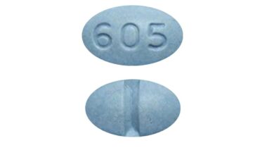 blue 605 pill