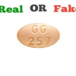 Fake Orange GG 257 Xanax Pill