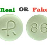 Fake Green R 86 Xanax Pill