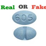 fake blue 605 pill