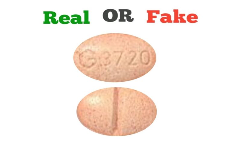 Fake Orange G 3720 Xanax Pill