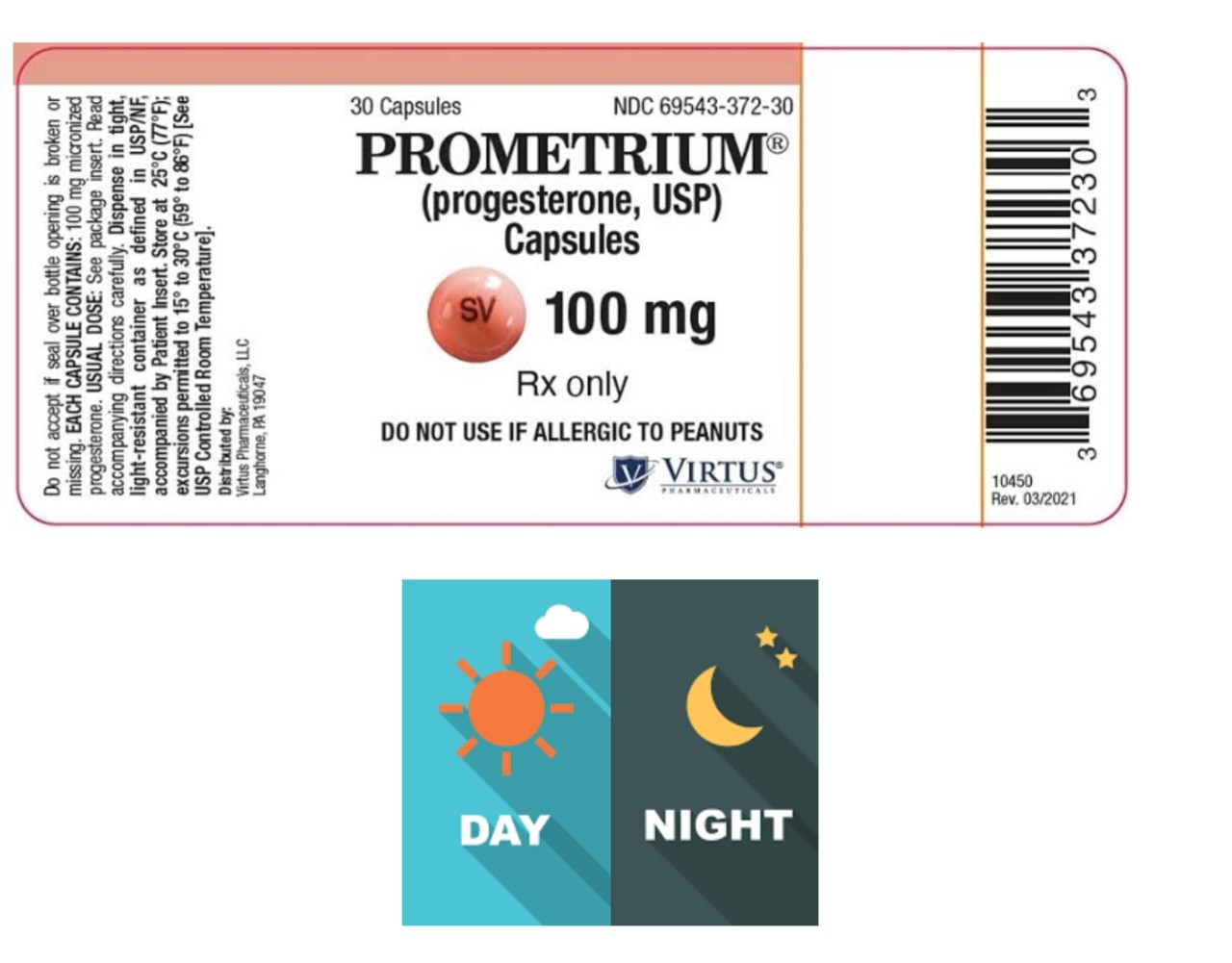 why take progesterone at night