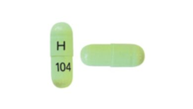 Green H 104 Pill