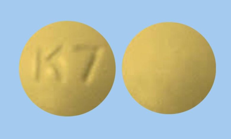 K 7 yellow pill