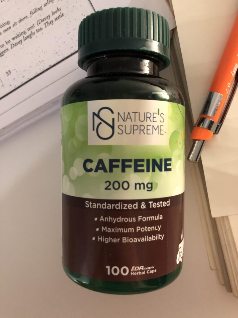 use caffeine pills for studying