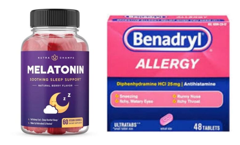 Can You Take Melatonin With Benadryl
