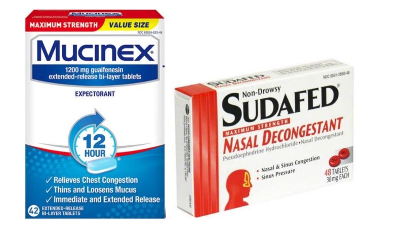 Can You Take Mucinex and Sudafed Together