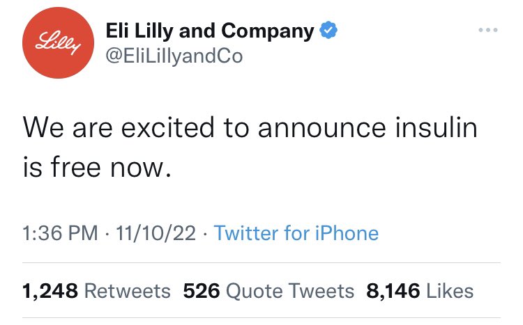 The Story of How A FAKE Twitter Account Cost Eli Lilly 15 billion