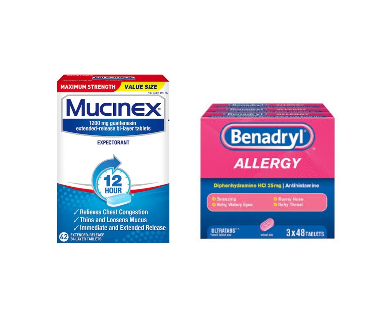 Can You Take Mucinex and Benadryl Together