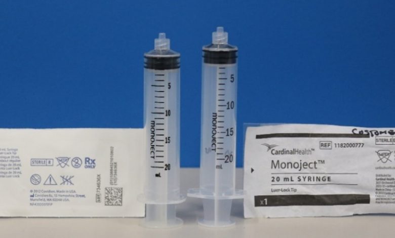 Do Not Use Cardinal Health Monoject Syringes with Syringe Pumps and PCA Pumps