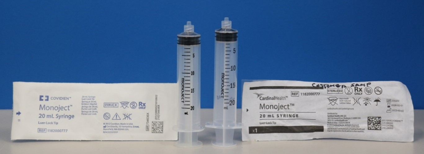 Do Not Use Cardinal Health Monoject Syringes with Syringe Pumps and PCA Pumps