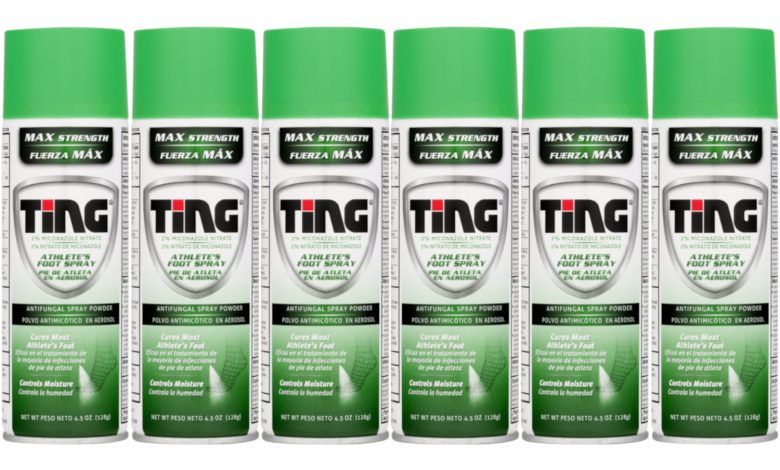 TING® 2% Miconazole Nitrate Athlete’s Foot Spray Antifungal Spray Powder